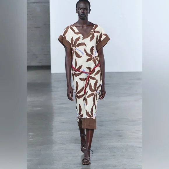 Zara Linen Blend Tunic New with